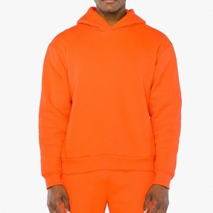 American Apparel Orange Fleece Hoodie